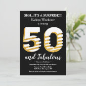 Invitation à une fête d'anniversaire de 50 ans (Debout devant)