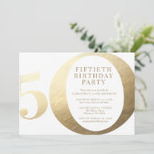 Invitation à une fête d'anniversaire de 50 ans (Debout devant)