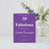 Invitation à une fête d'anniversaire de 50 ans (Debout devant)