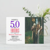 Invitation à une fête d'anniversaire de 50 ans (Debout devant)