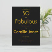 Invitation à une fête d'anniversaire de 50 ans (Debout devant)