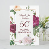 Invitation à une fête d'anniversaire de 50 ans (Debout devant)