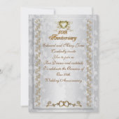 Invitation à une fête d'anniversaire de 50 ans ave (Devant)