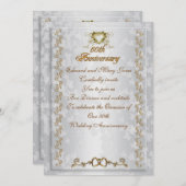 Invitation à une fête d'anniversaire de 50 ans ave (Devant / Derrière)