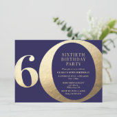 Invitation à une fête d'anniversaire de 60 ans (Debout devant)