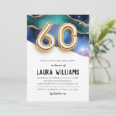 Invitation à une fête d'anniversaire de 60 ans (Debout devant)