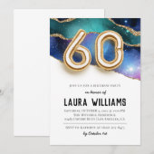 Invitation à une fête d'anniversaire de 60 ans (Devant / Derrière)