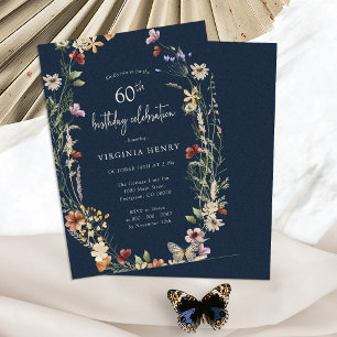 Invitation à une fête d'anniversaire de 60 ans sur