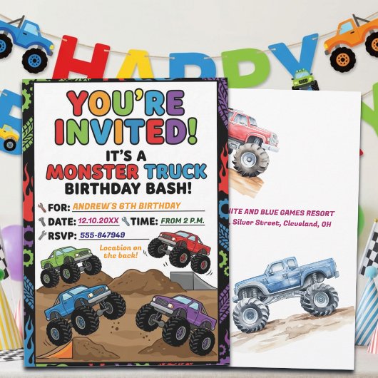 Invitation à une fête d'anniversaire de 6 ans de c