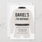 Invitation à une fête d'anniversaire de arts marti (Devant)