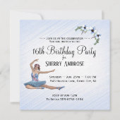 Invitation à une fête d'anniversaire de ballerine  (Devant)