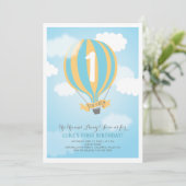 Invitation à une fête d'anniversaire de bébé garço (Debout devant)