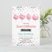 Invitation à une fête d'anniversaire de bonbons de (Debout devant)