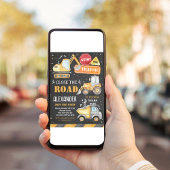 Invitation à une fête d'anniversaire de camion de 