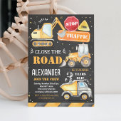 Invitation à une fête d'anniversaire de camion de 