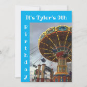 Invitation à une fête d'anniversaire de carnaval d (Devant)