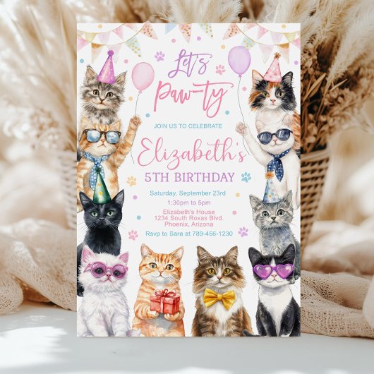 Invitation à une fête d'anniversaire de chat, Thèm