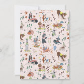 Invitation à une fête d'anniversaire de chiots mig (Dos)