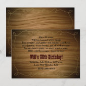 Invitation à une fête d'anniversaire de cow-boy de (Devant / Derrière)