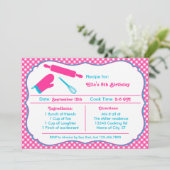 Invitation à une fête d'anniversaire de cuisine (Debout devant)