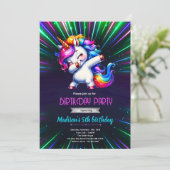 Invitation à une fête d'anniversaire de danse de l (Debout devant)