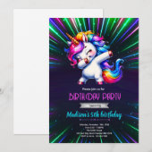 Invitation à une fête d'anniversaire de danse de l (Devant / Derrière)