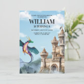 Invitation à une fête d'anniversaire de dragon Ann (Debout devant)