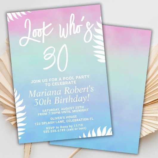 Invitation à une fête d'anniversaire de fête d'été