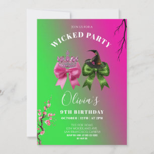 Invitation à une fête d'anniversaire de fille avec