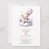 Invitation à une fête d'anniversaire de fille avec (Devant)