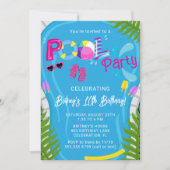 Invitation à une fête d'anniversaire de fille d'ét (Devant)
