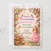 Invitation à une fête d'anniversaire de fille. Fêt (Devant)