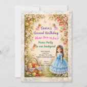Invitation à une fête d'anniversaire de fille. Fêt (Devant)