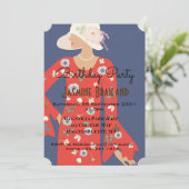Invitation à une fête d'anniversaire de fille Flap (Debout devant)