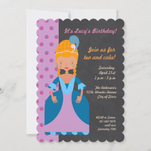 Invitation à une fête d'anniversaire de fille Rein