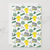 Invitation à une fête d'anniversaire de football (Dos)