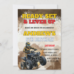 Invitation à une fête d'anniversaire de garçon ave