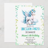 Invitation à une fête d'anniversaire de garçon lic (Devant / Derrière)
