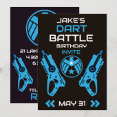 Invitation à une fête d'anniversaire de garçons Da (Devant / Derrière)