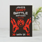 Invitation à une fête d'anniversaire de garçons Da (Debout devant)