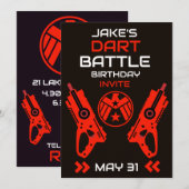 Invitation à une fête d'anniversaire de garçons Da (Devant / Derrière)