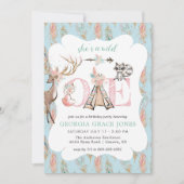 Invitation à une fête d'anniversaire de Girly Boho (Devant)