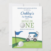 Invitation à une fête d'anniversaire de golf (Devant)
