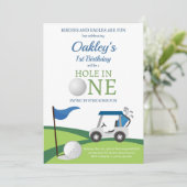 Invitation à une fête d'anniversaire de golf (Debout devant)