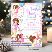 Invitation à une fête d'anniversaire de gymnastiqu