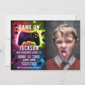 Invitation à une fête d'anniversaire de jeu vidéo (Devant)