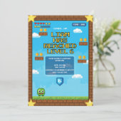 Invitation à une fête d'anniversaire de jeu vidéo  (Debout devant)
