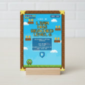 Invitation à une fête d'anniversaire de jeu vidéo 