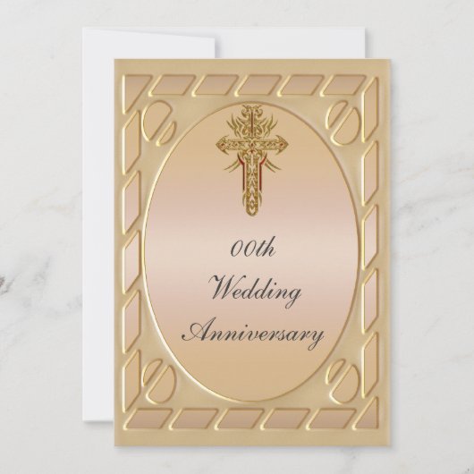 Invitation à une fête d'anniversaire de la Croix c (Devant)