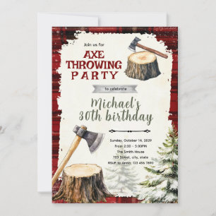 Invitation à une fête d'anniversaire de lancer de